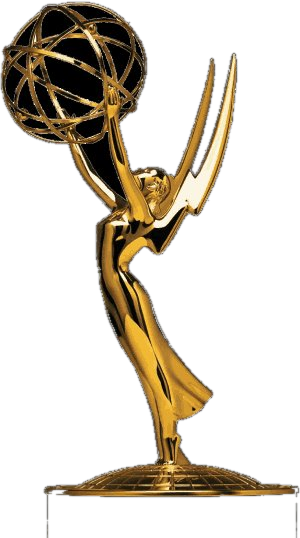 Emmy Award statuette. David Schassler, New York Emmy winner
