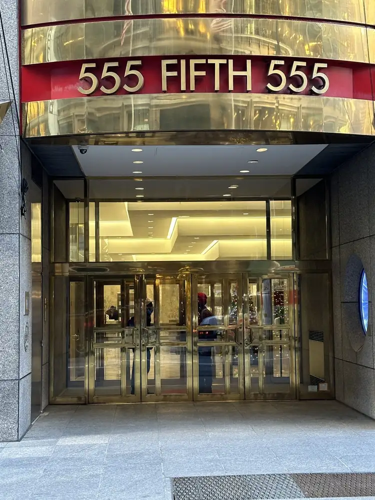 New York Intelligence Agency office at 555 Fifth Avenue, Manhattan