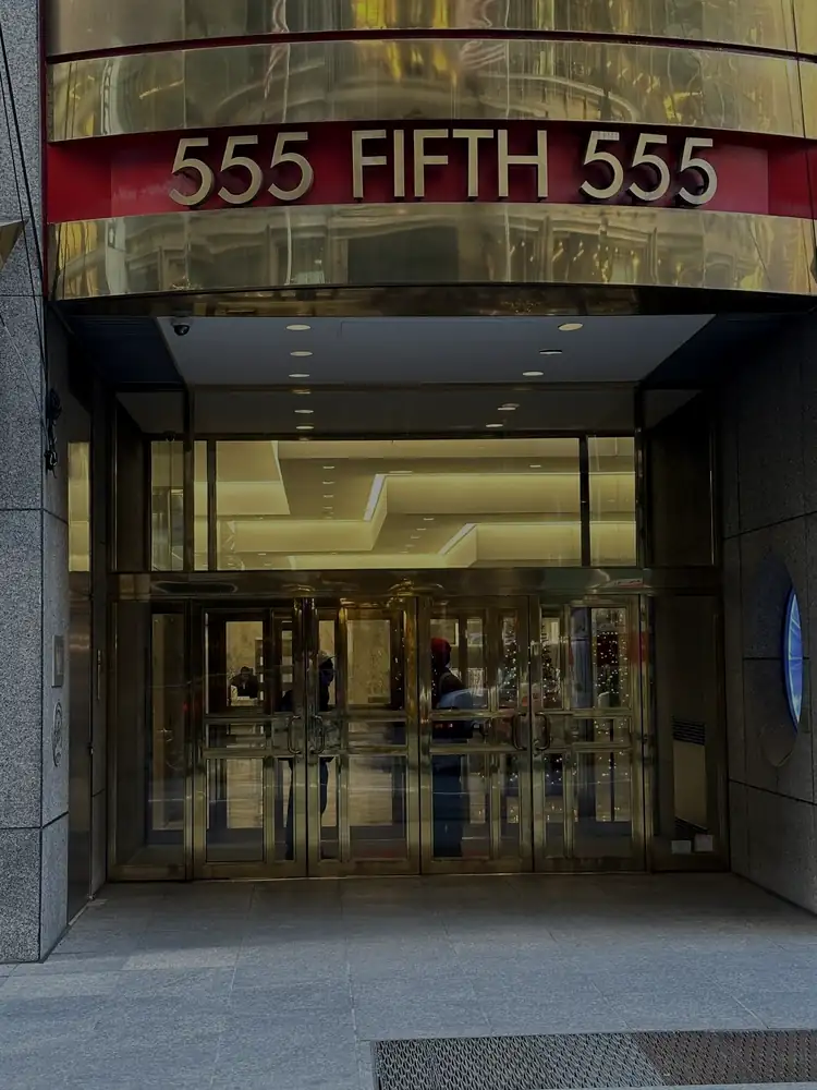 New York Intelligence Agency office at 555 Fifth Avenue, Manhattan